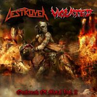 DESTROYER / VIOLATED „Outbreak of Metal vol. II split” - okładka
