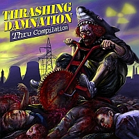 VA „Thrashing Damnation Thru Compilation” - okładka