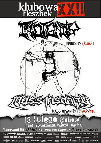 Koncert INDIGNITY i MASS INSANITY