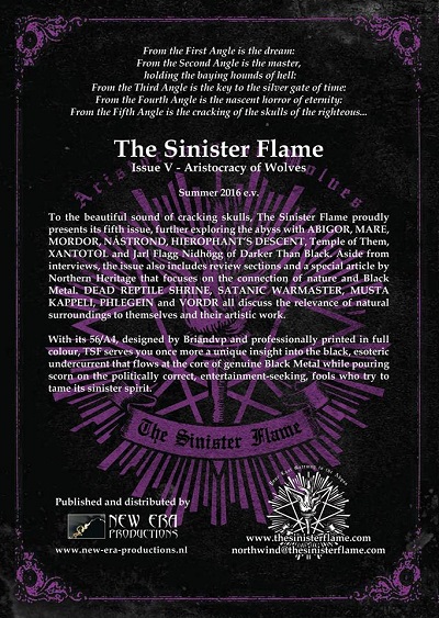 Ukazał się piąty numer magazynu The Sinister Flame