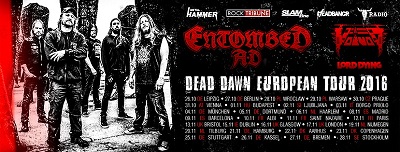ENTOMBED A.D. – Dead Dawn European Tour 2016 – w Polsce, w październiku
