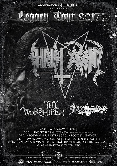 Legacy Tour 2017 – CHRIST AGONY, THY WORSHIPER, RAGEHAMMER