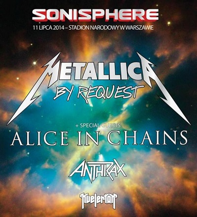 Sonisphere Festival 2014 – METALLICA, ALICE IN CHAINS