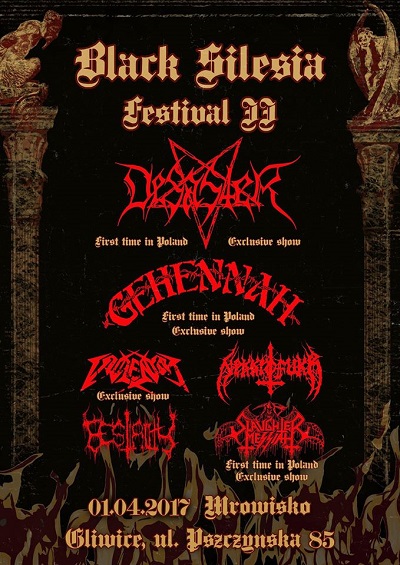 Black Silesia Festival 2 – DESASTER, GEHENNAH, VIOLENTOR, NEKKROFUKK, SLAUGHTER MESSIAH, BESTIALITY