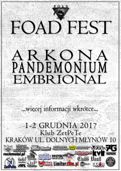 FOAD Fest – 1-2 grudnia 2017 w Krakowie