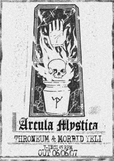Hiszpańska Arcula Mystica wyda 7ep split THRONEUM/MORBID YELL
