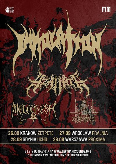 IMMOLATION, AZARATH i MELECHESH na 4 koncertach w Polsce!