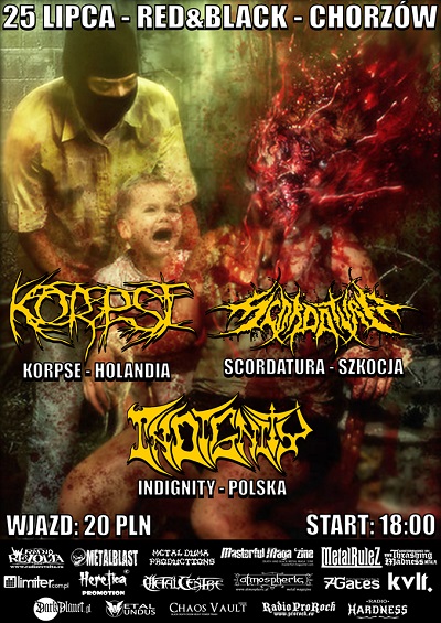 Koncert – SCORDATURA, KORPSE, INDIGNITY