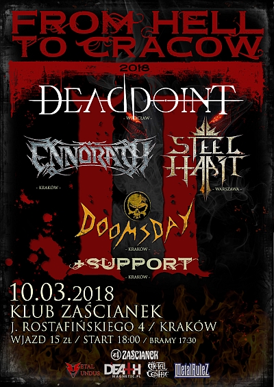 From Hell To Cracow 2 – DEADPOINT, STEEL HABIT, ENNORATH, DOOMSDAY