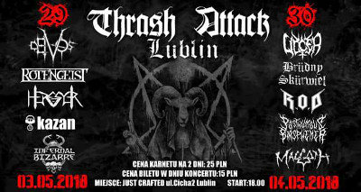 Dwudniowy THRASH ATTACK już w maju!!!