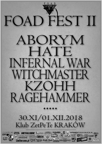 ABORYM, HATE oraz RAGEHAMMER dołączają do Foad Fest II