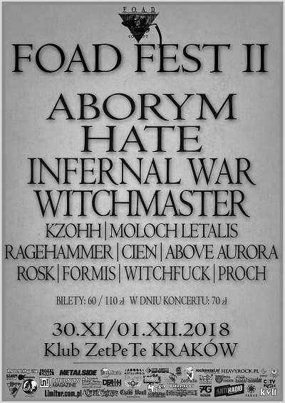 FOAD FEST 2 – Kraków 30.11/01.12 – Finalny Line-up