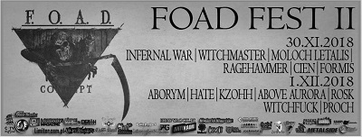 FOAD FEST 2 – Kraków 30.11/01.12 – Podział zespołów na dany dzień festiwalu