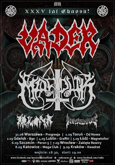 XXXV Lat Chaosu – VADER, MARDUK, ARKONA, INSIDIUS