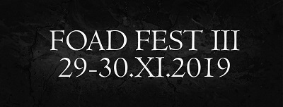 Znamy już termin kolejnego Foad Fest 3 – Kraków 29-30.11.2019
