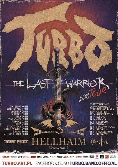 TURBO – początek trasy koncertowej ‘The Last Warrior Tour’ już w ten piątek w Gnieźnie