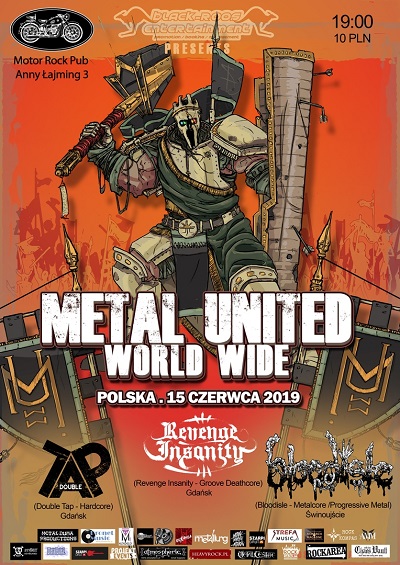 Metal United World Wide – Słupsk – REVENGE INSANITY, DOUBLE TAP, BLOODISLE