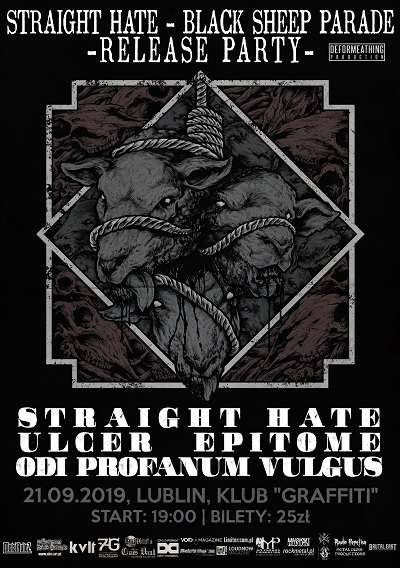 Black Sheep Parade – Release Party – STRAIGHT HATE, ULCER, EPITOME, ODI PROFANUM VULGUS