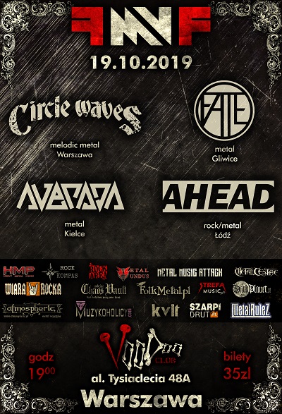 Female Metal Voices Festival vol.4 – CIRCLE WAVES, AVERSJA, FATE, AHEAD – Warszawa, VooDoo Club