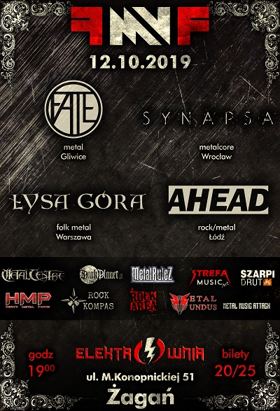 Female Metal Voices Festival vol 4 – Żagań – ŁYSA GÓRA, SYNAPSA, AHEAD, FATE