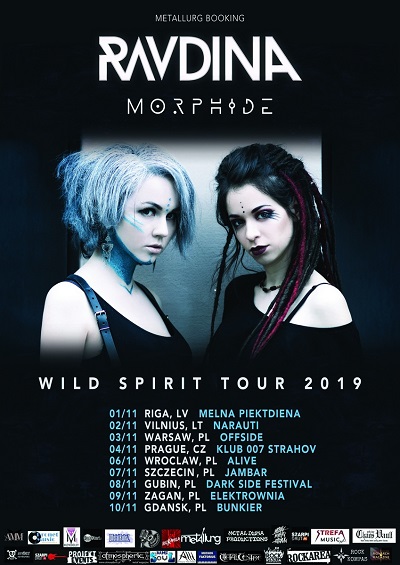RAVDINA i MORPHIDE zagrają w Polsce w ramach Wild Spirit Tour