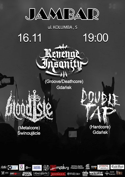 Core’owcy z REVENGE INSANITY, BLOODISLE, DOUBLE TAP zagrają w Szczecinie