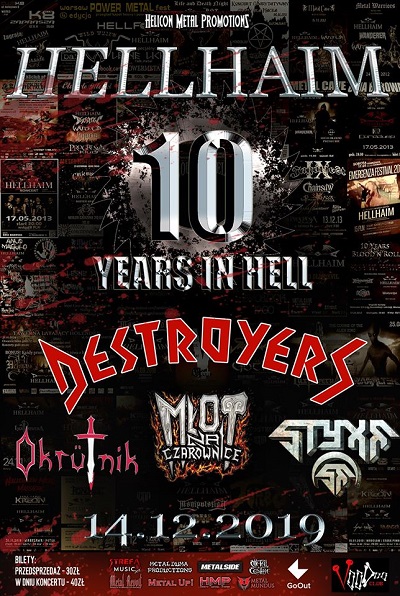 Koncert 10 Years in Hell: HELLHAIM i goście