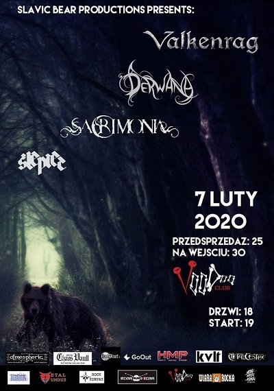 Pogańska biesiada z udziałem VALKENRAG, DERWANA, SACRIMONIA I ŚLEPIEC – VooDoo Club