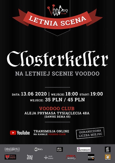 CLOSTERKELLER wystąpi w VooDoo Club na scenie plenerowej