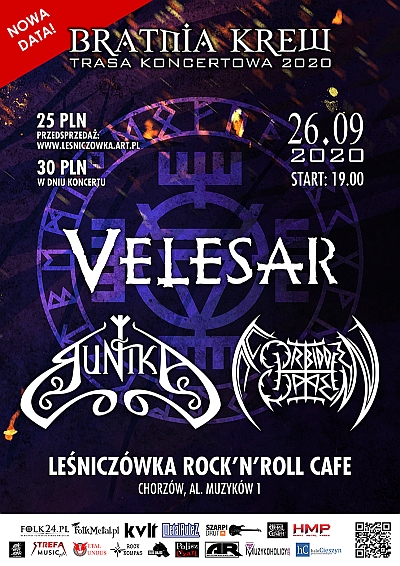 VELESAR, RUNIKA, FORBIDDEN OMEN zagrają w Leśniczówce Rock’n’Roll Cafe