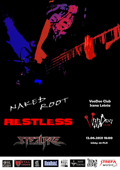 RESTLESS, NAKED ROOT, STEEL FIRE na Letniej Scenie VooDoo