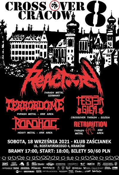 Cross Over Cracow 8 – REACTORY, TERRORDOME, TESTER GIER, ROADHOG, RETRIBUTION