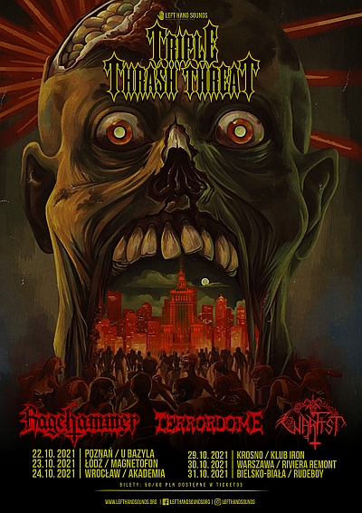 Triple Thrash Threat w październiku 2021 w sześciu polskich miastach!