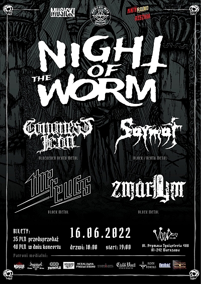 Night of the Worm – SARMAT, CONQUEST ICON, ZMARŁYM, THE RELICTS w VooDoo Club