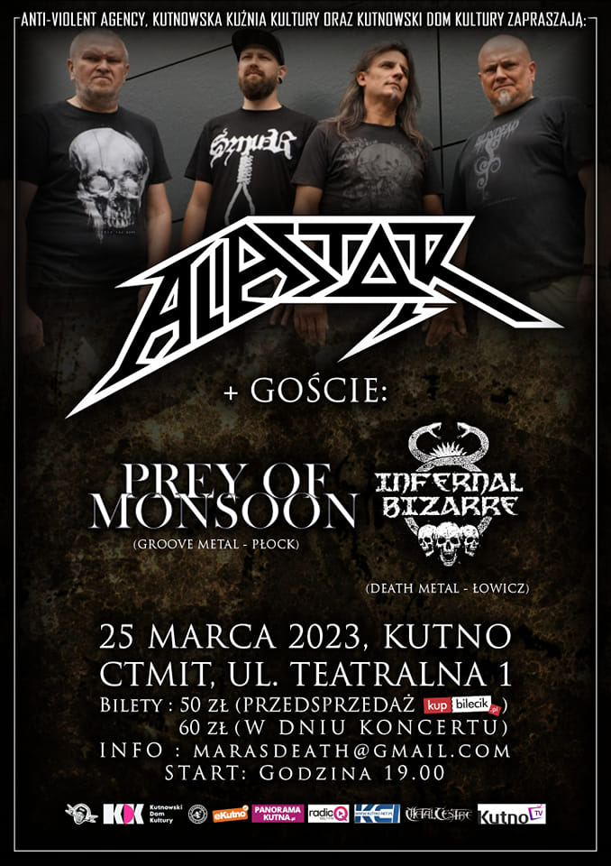 ALASTOR rozpocznie serię koncertów z PREY OF MONSOON i INFERNAL BIZARRE