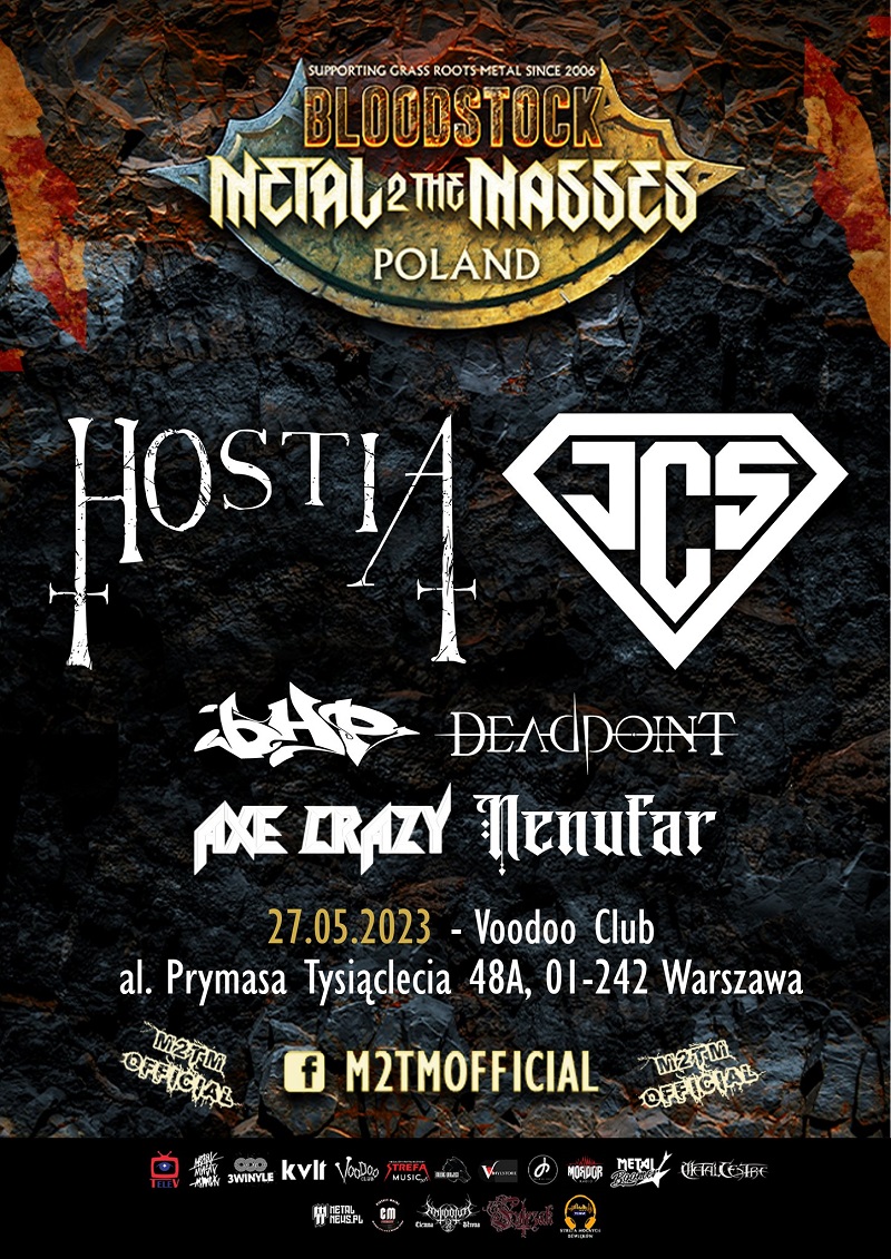 Półfinał Bloodstock Metal 2 the Masses – HOSTIA, JCS, BHP, AXE CRAZY, NENUFAR