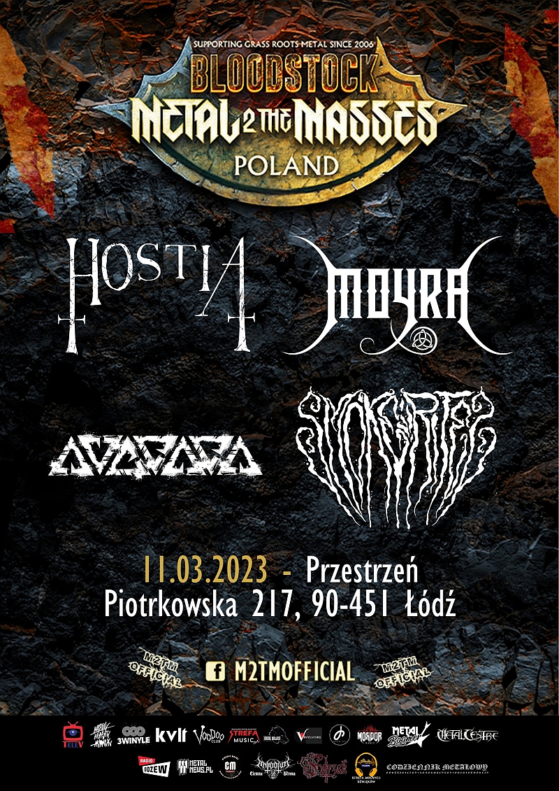 Łódzki półfinał Metal2 The Masses Polska – HOSTIA, MOYRA, AVERSJA, SMOKE RITES