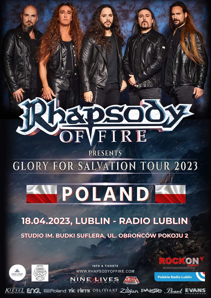 Ikona symfonicznego Power Metalu RHAPSODY OF FIRE zagra w Lublinie, w Studio im. Budki Suflera w Radiu Lublin