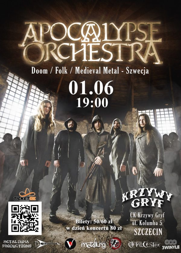 APOCALYPSE ORCHESTRA zagra pierwszy koncert w Polsce, w Szczecinie