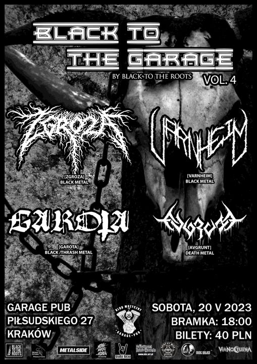 BLACK TO THE GARAGE VOL. 4! - ZGROZA + VARNHEIM + GAROTA + AVGRUNT