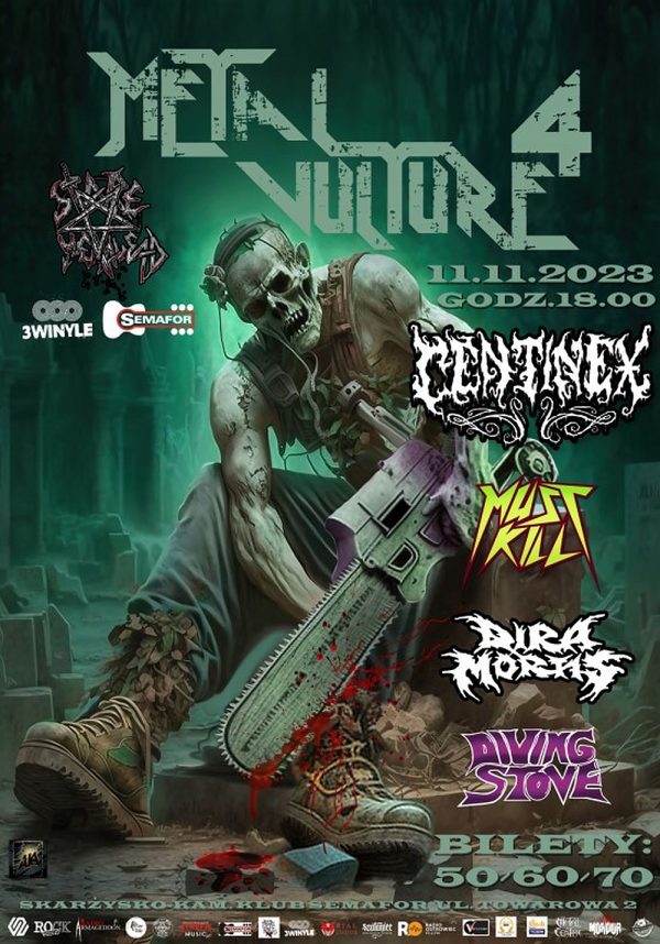 Metal Vulture 4 w listopadzie – CENTINEX, MUST KILL, DIRA MORTIS, DIVING STOVE