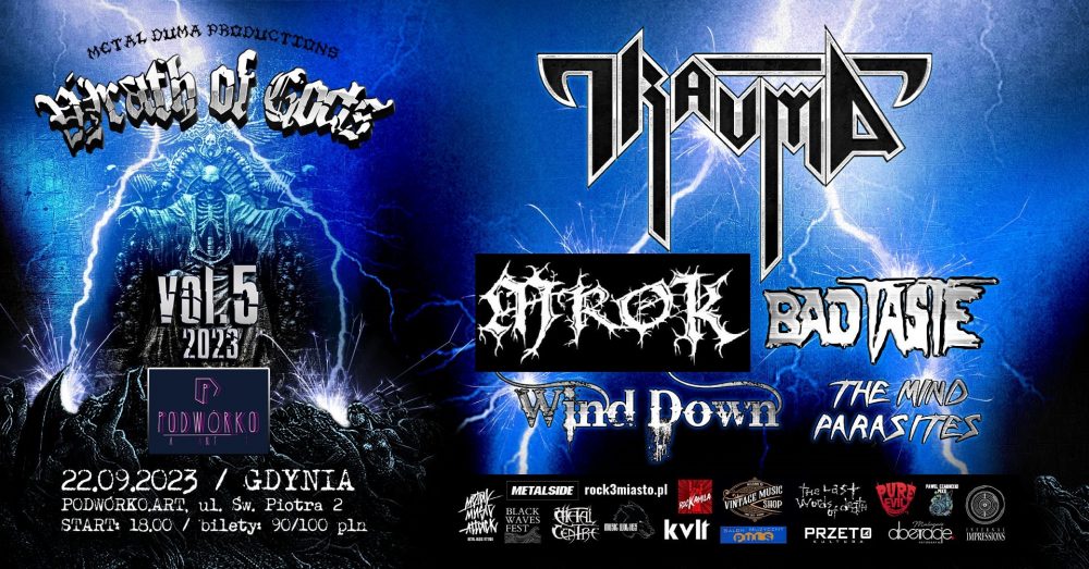 Wrath of Gods Vol. 5 – Mini Fest: TRAUMA, MROK, BAD TASTE, WIND DOWN, THE MIND PARASITES