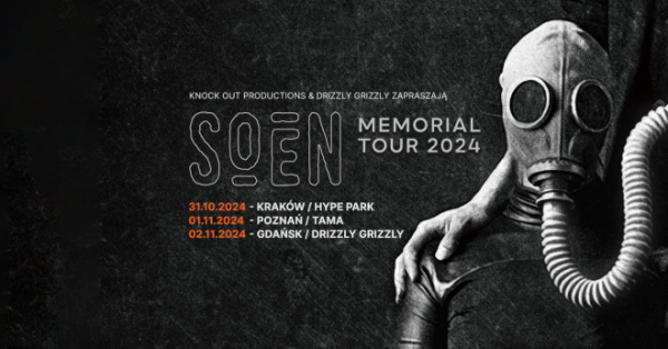 Progmetalowy SOEN przyjeżdża jesienią na trzy koncerty do Polski