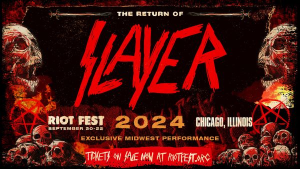 SLAYER zagra na RIOT FEST 2024 w Chicago, Illinois