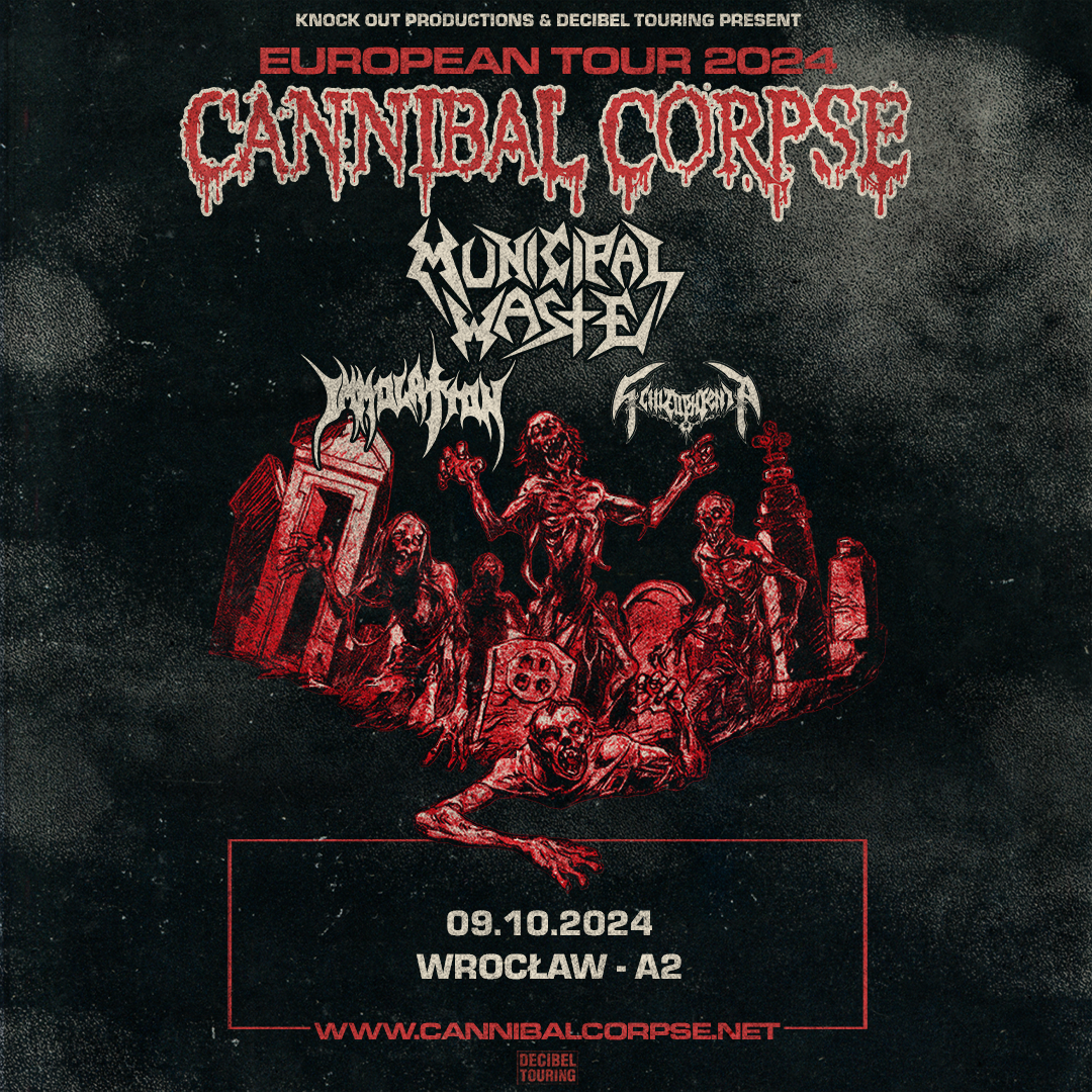 CANNIBAL CORPSE przyjeżdża do Polski wraz z mocnym składem