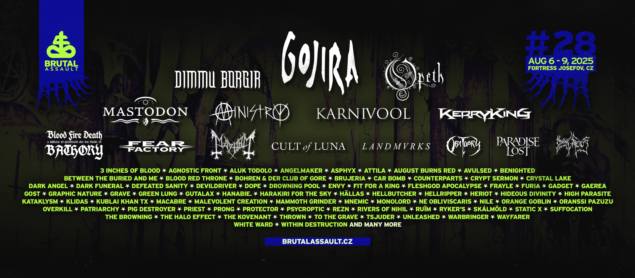 BRUTAL ASSAULT - nowe ogłoszenia w składzie festiwalu