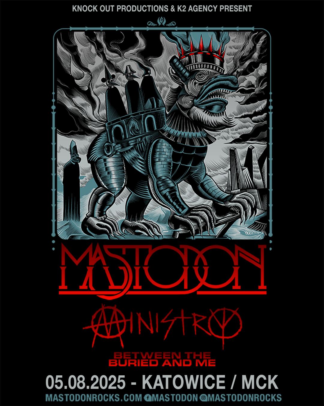 MASTODON przyjeżdża do Polski wraz z doborowym towarzystwem
