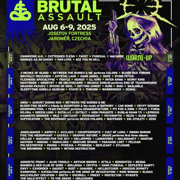 BRUTAL ASSAULT – ujawniony podział na dni